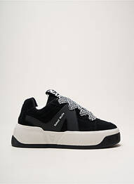 Adidași nubuc toc de 4 la 6 cm negru NAKED WOLFE femme