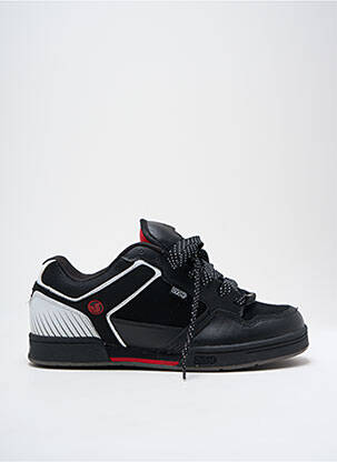 Adidași material neted vârf rotund negru DVS bărbat
