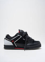Adidași material neted vârf rotund negru DVS homme