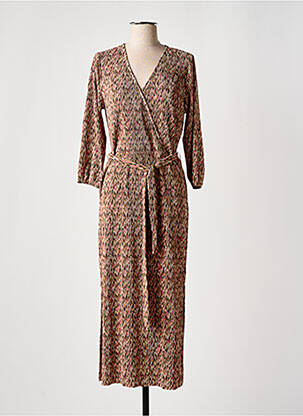Rochie midi mâneci 3/4 mâneci 3/4 roz GARCIA femeie