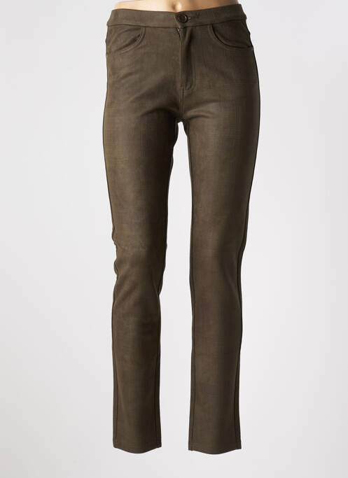Pantalon slim verde YOULINE femeie