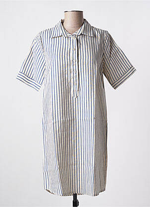 Rochie scurtă albastru BLANC BOHEME femeie