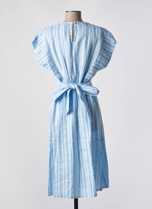 Rochie scurtă albastru BLANC BOHEME femeie