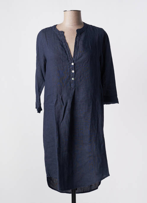 Rochie midi albastru BLANC BOHEME femeie