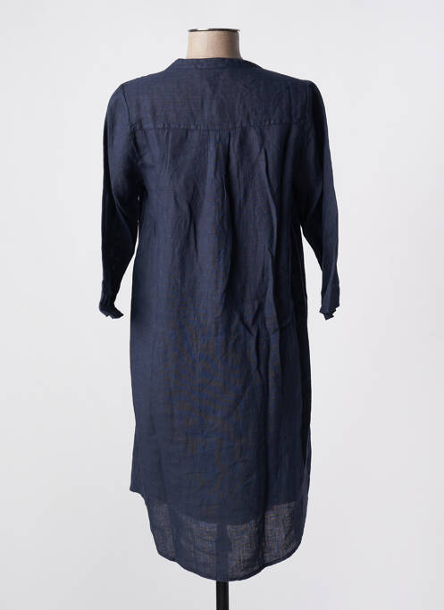 Rochie midi albastru BLANC BOHEME femeie