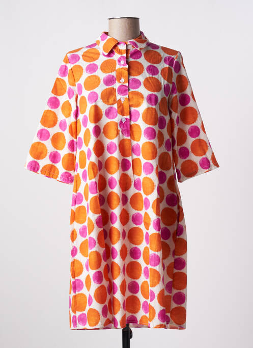 Rochie scurtă portocaliu BLANC BOHEME femeie