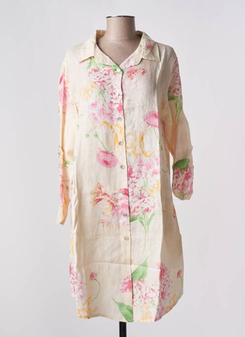 Rochie midi bej BLANC BOHEME femeie