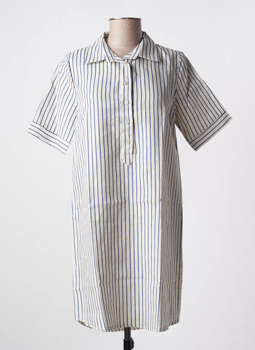 Rochie scurtă albastru BLANC BOHEME femeie