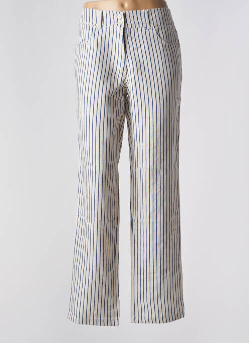 Pantalon drept albastru BLANC BOHEME femeie