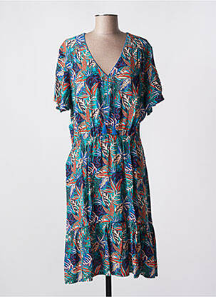 Rochie midi albastru CHRISTINE LAURE femeie