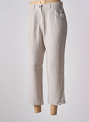 Pantalon 7/8 bej CHRISTINE LAURE femeie