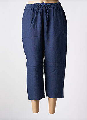 Pantalon trei sferturi albastru CHRISTINE LAURE femeie