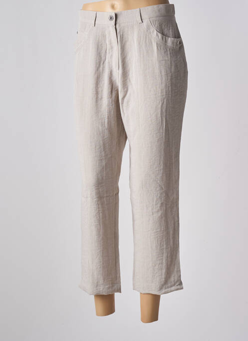 Pantalon 7/8 bej CHRISTINE LAURE femeie