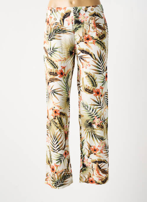 Pantalon drept bej CHRISTINE LAURE femeie