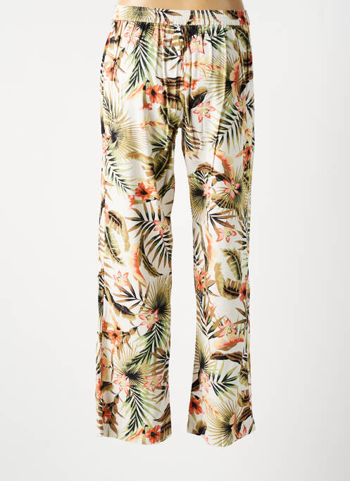 Pantalon drept bej CHRISTINE LAURE femeie