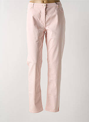 Pantalon slim țesătură poplin mărime normală roz BETTY BARCLAY femeie