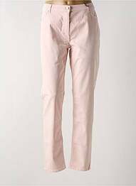 Pantalon slim țesătură poplin mărime normală roz BETTY BARCLAY femme