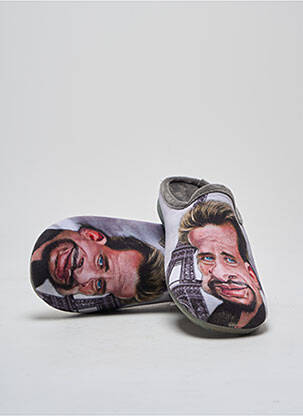 Papuci/Pantofi de casă gri LA MAISON DE L'ESPADRILLE bărbat