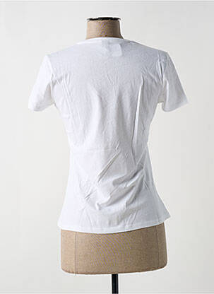 Tricou croială dreaptă mâneci scurte alb KAPITALES femeie