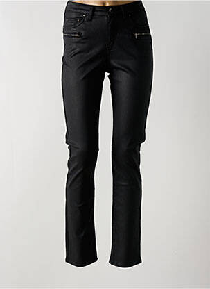 Pantalon slim țesătură acoperită mărime normală negru MEI GAO femeie