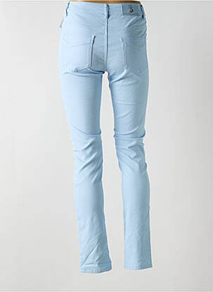 Pantalon slim țesătură poplin mărime normală albastru S.QUISE femeie