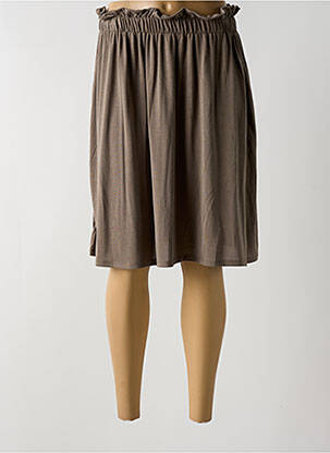 Fustă midi maro FELINO femeie