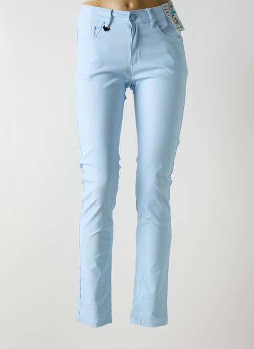 Pantalon slim albastru S.QUISE femeie