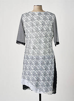 Rochie midi țesătură crep mâneci scurte negru FRED SABATIER femeie