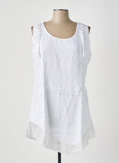 Tunică fără mâneci alb FRED SABATIER femeie