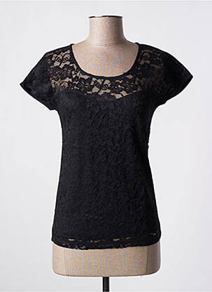 Top negru MARBLE femeie