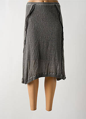 Fustă midi croială evazată gri FRED SABATIER femme
