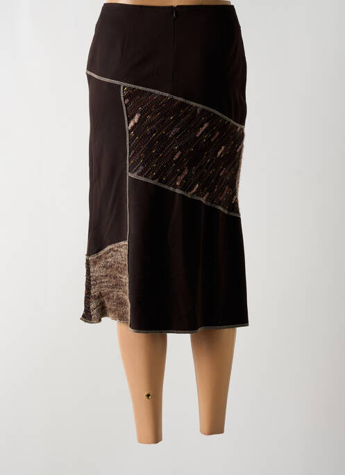 Fustă midi maro CHRISTINE LAURE femeie