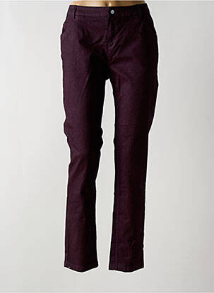 Pantalon slim elasticitate mărime normală violet AKELA KEY femeie