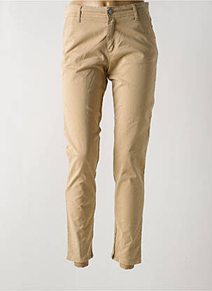 Pantalon 7/8 elasticitate mărime normală bej COWEST femeie