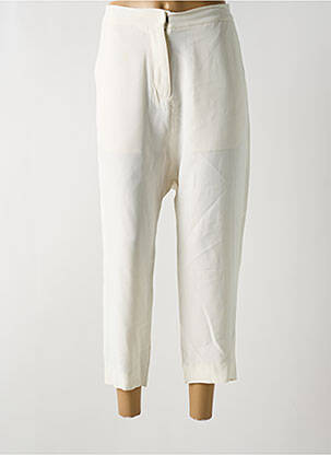 Pantalon 7/8 alb NORO femeie