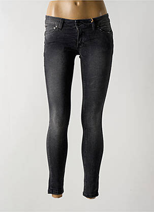 Blugi skinny elasticitate talie joasă gri BSB femeie