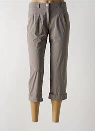 Pantalon trei sferturi elasticitate mărime normală gri CHRISTINE LAURE femme