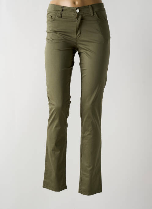 Pantalon slim verde COWEST femeie