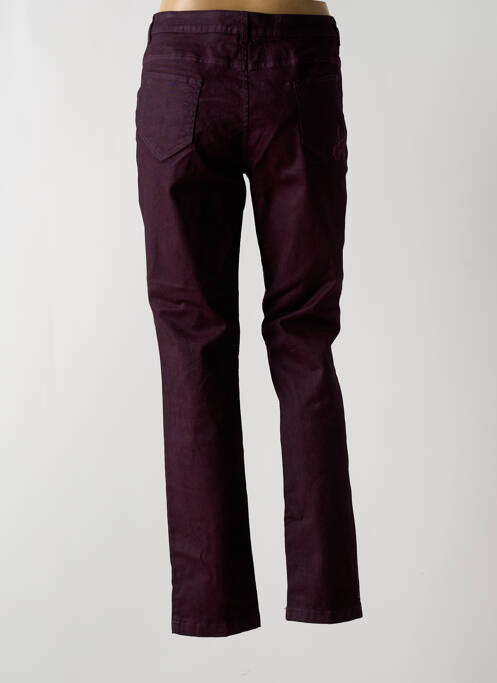 Pantalon slim elasticitate mărime normală violet AKELA KEY femme