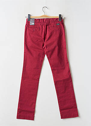 Pantalon chino țesătură poplin mărime reglabilă roșu TEDDY SMITH băiat