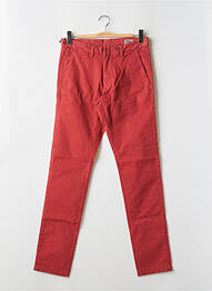 Pantalon chino țesătură poplin mărime normală portocaliu TEDDY SMITH homme