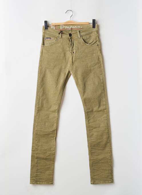 Blugi cu croială slim verde DONOVAN bărbat