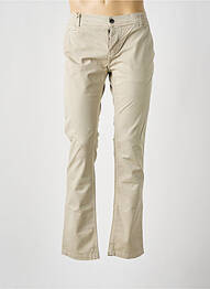 Pantalon chino țesătură poplin talie joasă bej DN.SIXTY SEVEN homme