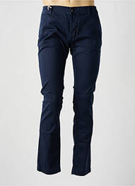 Pantalon chino țesătură poplin talie joasă albastru DN.SIXTY SEVEN homme