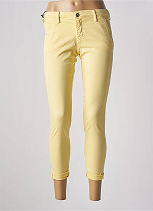 Pantalon chino talie joasă talie joasă galben TEDDY SMITH femeie