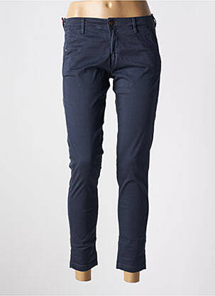 Pantalon chino talie joasă talie joasă albastru TEDDY SMITH femeie