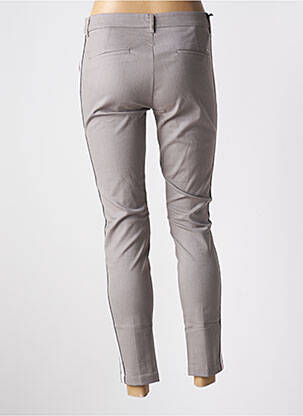 Pantalon 7/8 închidere cu fermoar sub clapetă cu cârlig gri TEDDY SMITH femeie