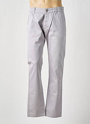 Pantalon chino țesătură poplin mărime normală gri DR DENIM bărbat