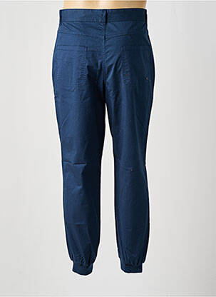 Pantalon drept țesătură poplin mărime normală albastru ELEVEN PARIS bărbat