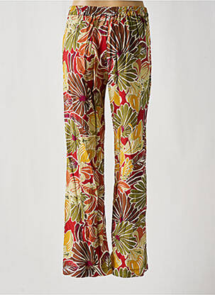 Pantalon drept țesătură crep mărime normală roșu GEISHA femeie